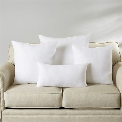  Siluvia 16x16 Pillow Inserts Set of 2 Decorative 16 Pillow  Inserts-Square Interior Sofa Throw Pillow Inserts with 100% Cotton Cover  White Couch Pillow (2 Count (Pack of 1) : Home & Kitchen