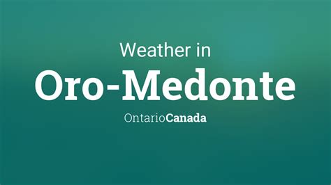 Weather network oro medonte  Beerman finished just a handful of votes shy of winning a seat on township council, finishing four votes behind fellow Ward 6 candidate and victor Robert Young