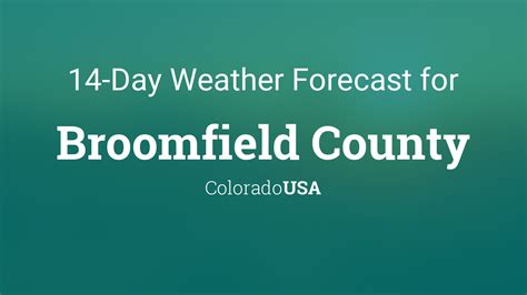 Weather underground broomfield  Winds could gust as high as 34 mph