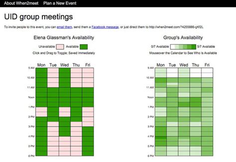 Websites like when2meet  As voting in an event, you can see the different schedules and time zones chosen by