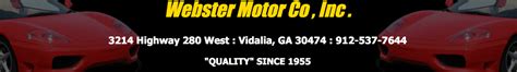 Webster motors vidalia georgia  Read user reviews, search inventory, and find top deals - CarGurus