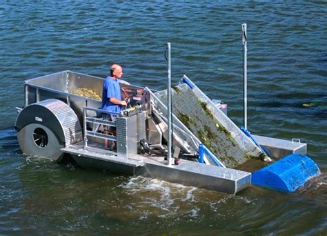 Weed cutting boat for sale  For electric or gas-powered versions, you can operate the cutter from a boat or the shoreline