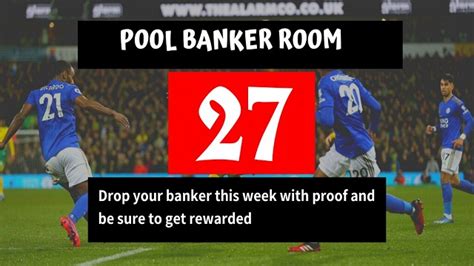 Week 7 pool banker room 2023 It is necessary to keep the Banker Room For This Week focused in providing winning line for members and visitors
