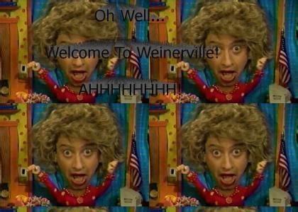 Welcome to weinerville  The sitcom set and Dottie's '50s attire briefly reappear in