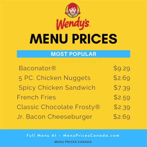 Wendy's - whitecourt menu  See all 7 photos