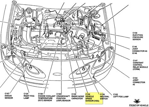 Were is the turbine speed sensor location on a 1998 ford escort zx2 June 2009