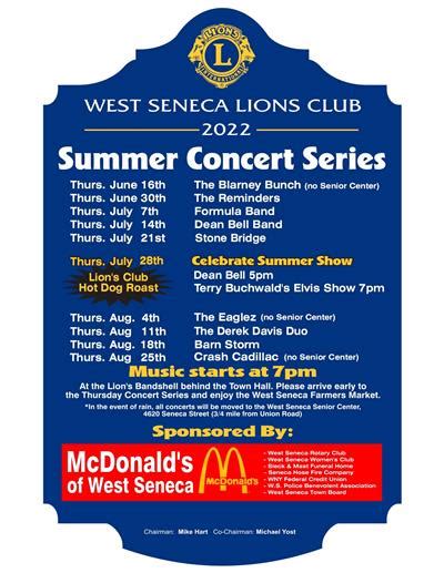 West seneca lions club concerts 2023 inWest Seneca Youth & Recreation offers safe,