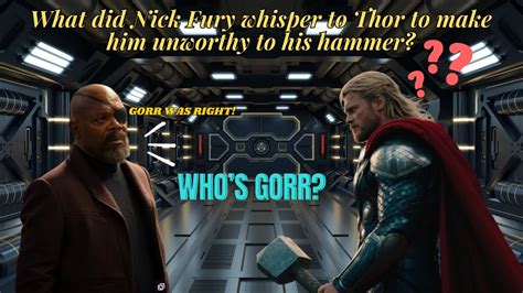 What did nick fury whisper to thor Tony did a full 360 to see everyone who was in the room