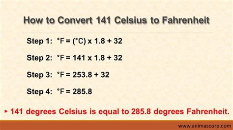 What is 55 fahrenheit in celsius  F = 9