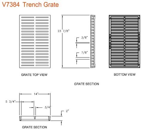Wheelchair accessible trench grates  PROJECT: The Collection