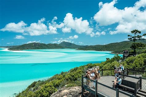 Whitehaven beach tours  Don’t miss the walk to the spectacular viewpoint over Hill Inlet at Whitehaven’s northern end, where a swirl of white sand and turquoise water fuse to create a stunning blend of colours