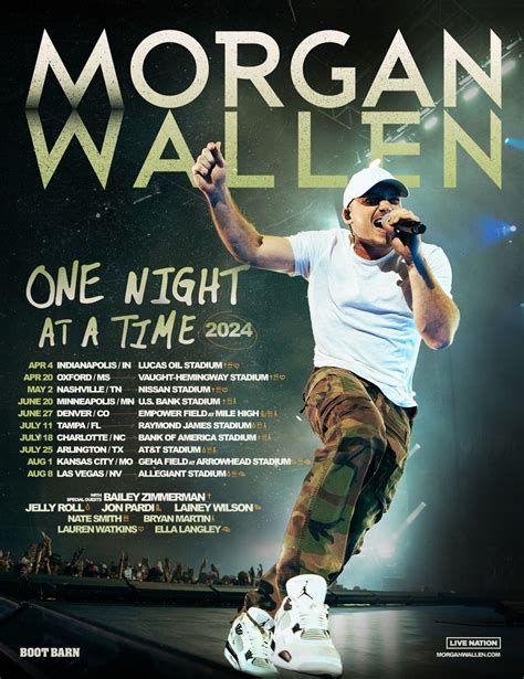 Who is touring with morgan wallen  The country superstar and East Tennessee native added Lainey Wilson, Kameron Marlowe, ERNEST, Ian Munsick, and Chase Rice to his sold-out, headlining arena tour