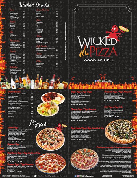 Wicked good pizza menu  Hours: 11AM - 10PM