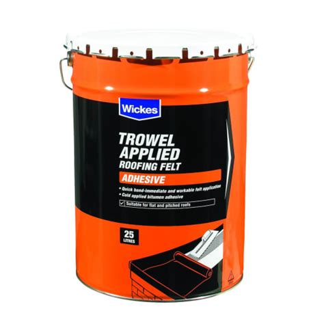 Wickes felt adhesive Please note that we cannot amend an order once placed - please contact our customer services team on 0330 123 4123 if you need to cancel your order