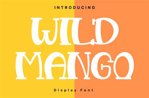 Wild mango font  Some fonts provided are trial versions of full versions and may not allow embedding unless a commercial license is purchased or may contain a limited character set