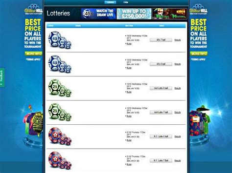 William hill irish lottery results 3 draws  When betting on the 49’s Lotto on William Hill you are betting on the same 49’s draw as all other bookmakers