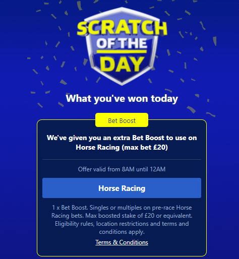 William hill scratch of the day restricted  Bonus