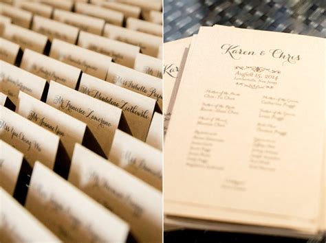 Winery wedding escort cards  Amanda Wei Photo