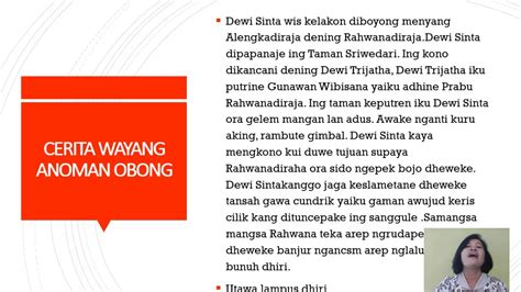 Wislah anoman duta bahasa jawa  cerita Ramayana Anoman Duta