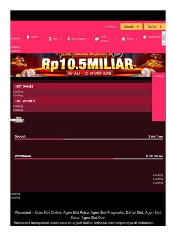 Wismabet Wismabet juga yakni Agen Casino Online dan Taruhan Bola yang senantiasa memprioritaskan keamanan dan kenyamanan para anggota