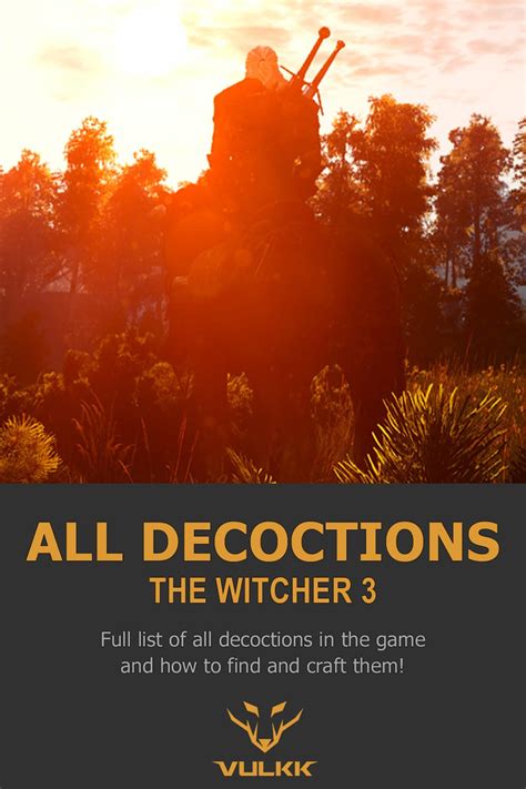 Witcher 3 decoctions  With Mutated Skin, each adrenaline point decreases damage received by 15%