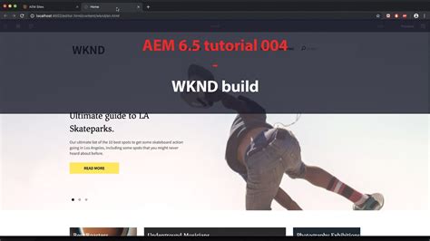 Wknd aem tutorial Select the Basic AEM Site Template and click Next