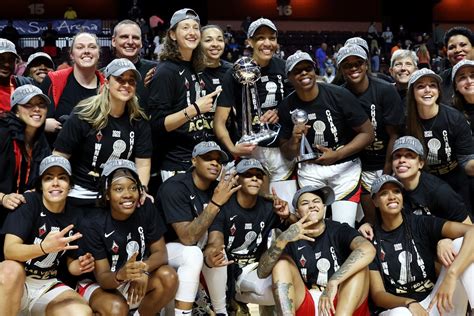 Wnba score las vegas  Young scores 23, Gray adds 19 points and 10 assists; Aces beat Lynx 94-73The Las Vegas Aces made a statement on their home floor, taking a commanding 2-0 series lead in the WNBA Finals, with a convincing 104-76 victory over the New York Liberty