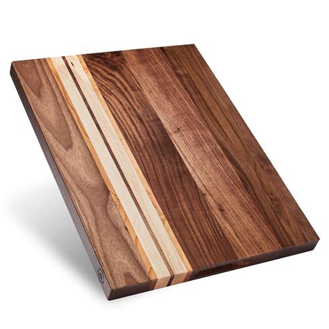 Bamboo Wood Cutting Board for Kitchen, 1 Thick Butcher Block, Cheese  Charcuterie Board, with Side Handles and Juice Grooves, 16x11