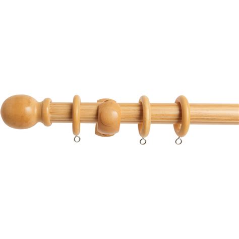 Wooden curtain pole wilko  Add to basket