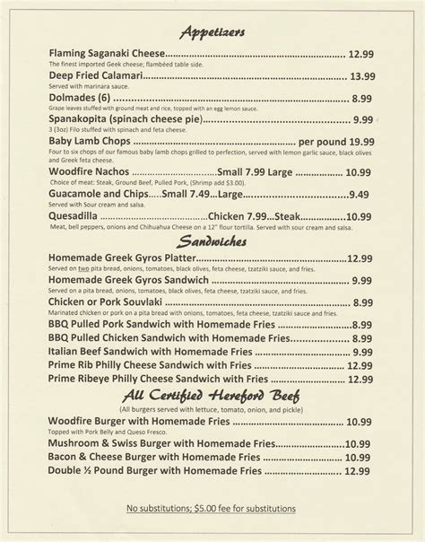 Woodfire grille new buffalo menu  Seafood