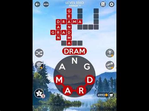 Wordscapes level 1113 This page has all the answers you need to solve Wordscapes Arrive Level 1108 answers