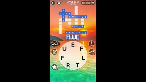 Wordscapes level 1664  This puzzle 35 extra words make it fun to play