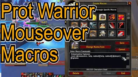 Wotlk prot warrior macros  Question for the vets, what macros do you use to make your life easier rotation wise ? Hey there! Have you checked out these resources? WoWHead - The largest database, this should be your go-to (don't forget to read the comment section!)