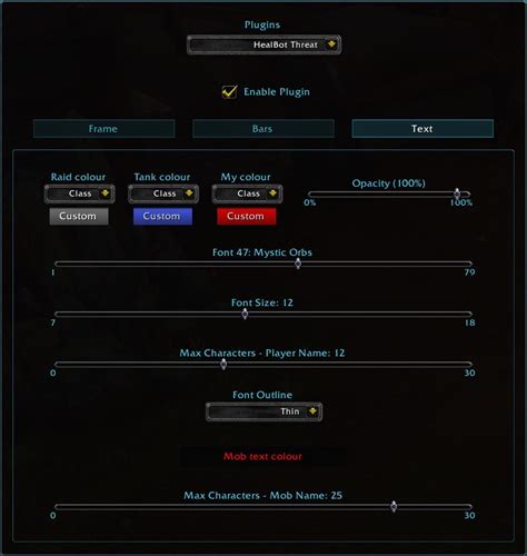 Wow healbot profiles Database of sharable World of Warcraft addon elements