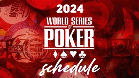 Wsop 2010  17 the World Series of Poker announced its schedule of 57 bracelet events to take place in 2010