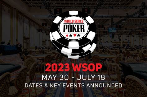 Wsop satellites 2023  The 2023 WSOP