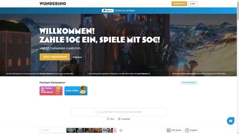Wunderino review  The casino offers friendly campaigns and tournaments that let users