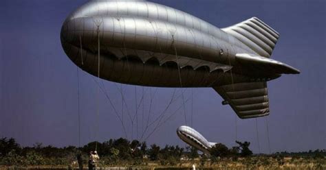 Wwii blimps escorting convoys With the exceptions of the Italian-built Roma and the Goodyear RS-1, which were both semi-rigid, all Army airships were non-rigid blimps