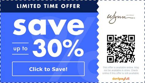 Wynn discount code  Receive up to 30% off Sale Items when you activate this Wynn Las Vegas coupon