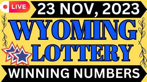 Wyoming lottery results  88,739