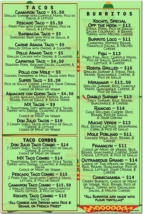 Xochitl taqueria menu Get menu, photos and location information for Xochitl Taqueria in Brooklyn, NY