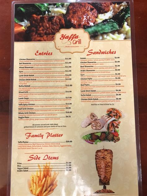 Yaffa grill fairborn ohio menu  It is in a little plaza with a lot of restaurants