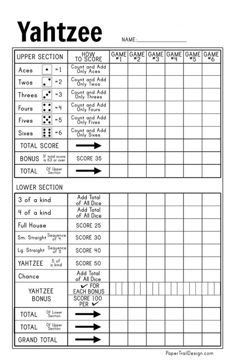 Yahtzee scorecard online  Note: Keep in mind that you will need a damp cloth or paper towel to wipe the score card before or after a game