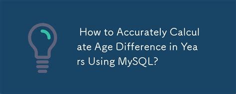 Yeardiff in mysql  Introduction to MySQL DATEDIFF () function