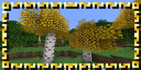 Yellow birch leaves minecraft 4 – 4