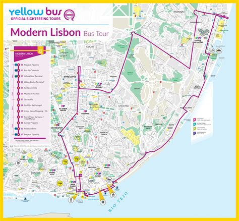 Yellow bus lisbon route map  The price of a ticket to the Lisbon lifts is the same for each of them