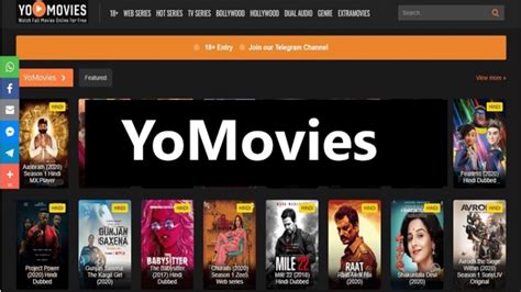 Yomovies site  Being a torrent website, it is an unofficial (piracy) site, and such