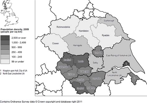 Yorkshire and the humber population decrease  All population and corresponding area figures of parishes are based on assigning output areas by using population-weighted centroids