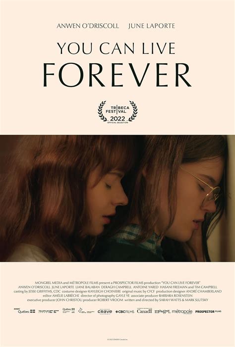 You can live forever tainiomania  When lesbian teen Jaime is sent to live in a Jehovah's Witness community, she falls hard for a devout girl and the two embark on an intense affair with consequences that reshape their lives