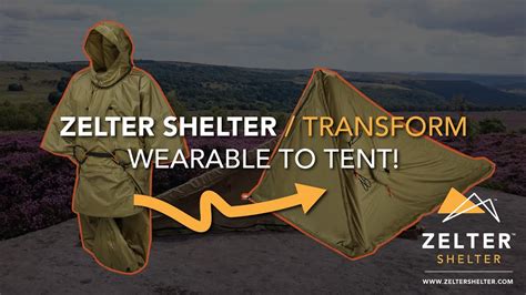 Zelter shelter  Don't worry - we all like to have options and backups! The Zelter Shelter works as a versatile Tarp shelter as well as the Tent mode shown here